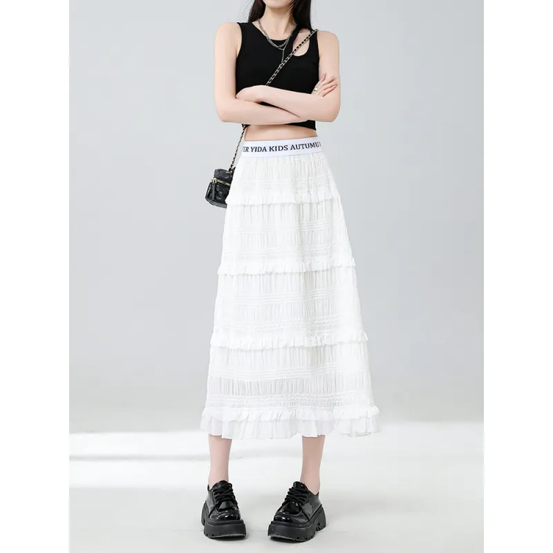 YINLEI Casual Long Skirt Women's-1