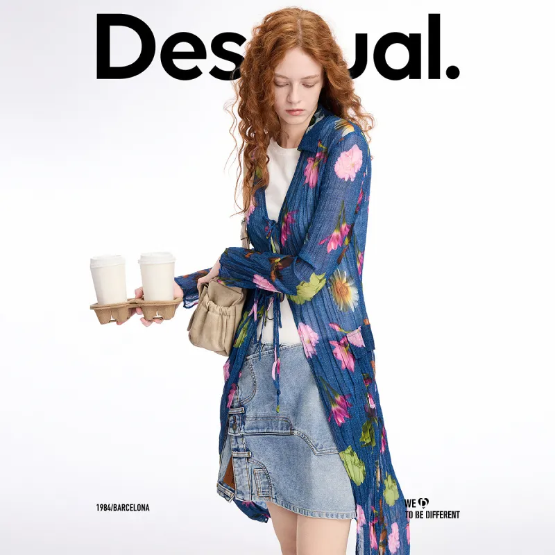 Desigual Jackets Women's Blue With Print-5