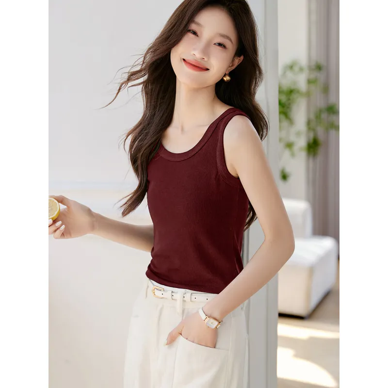 Mo Han Yi Mei Tank Tops Women's Vintage Red-2