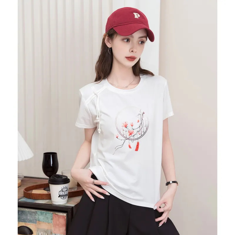 FAWENXIANGZI Regular T Shirt Women's-2