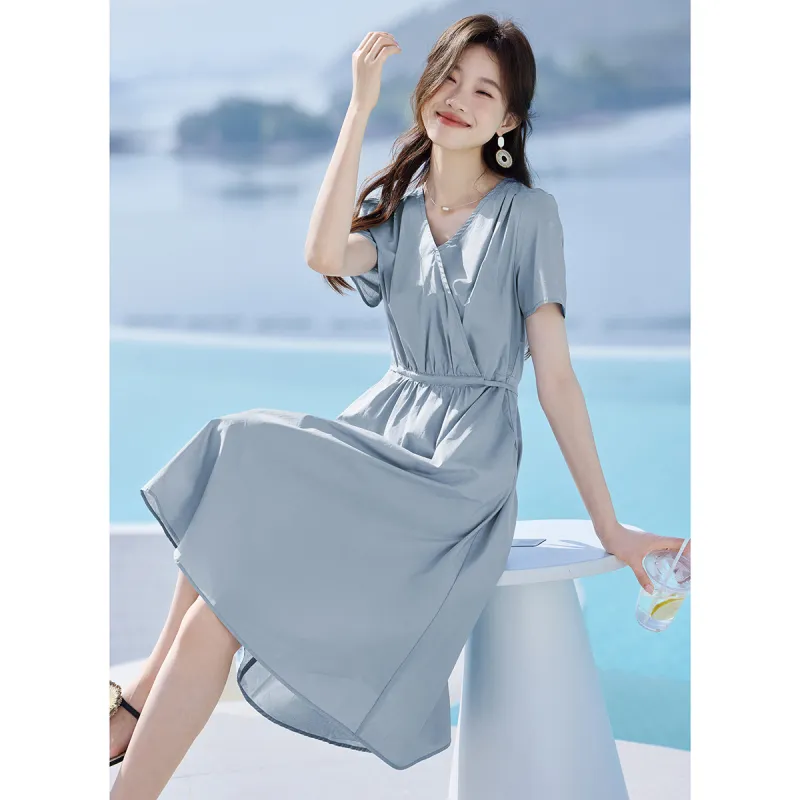 Mo Han Yi Mei Short Sleeved Dress Women's-1