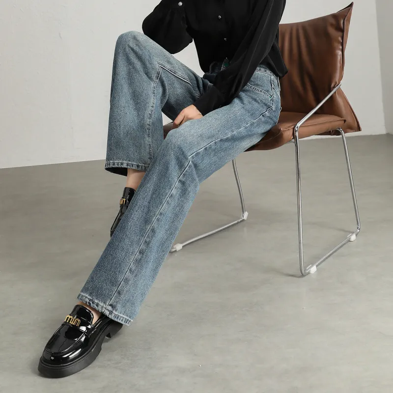 FAWENXIANGZI Jeans Women's Blue-3