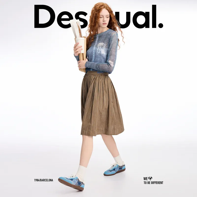 Desigual Casual Long Skirt Women's-5