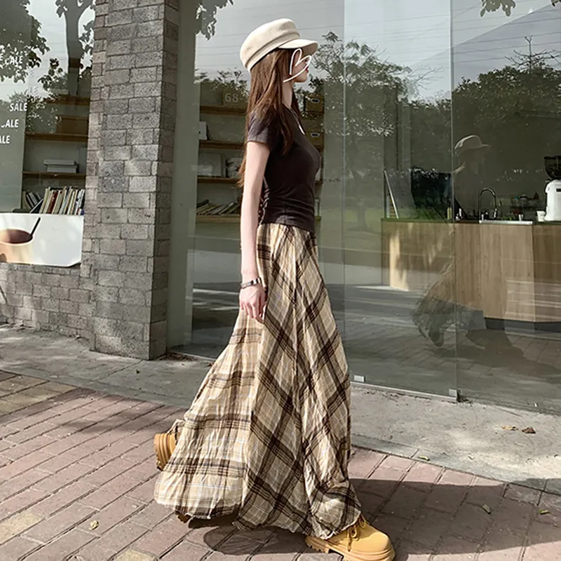 YINLEI Casual Long Skirt Women's-1