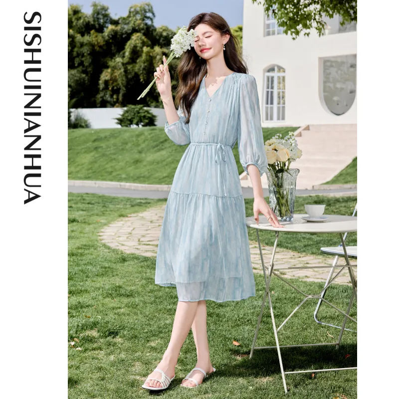 Like The Age Of Water Short Sleeved Dress Women's-2