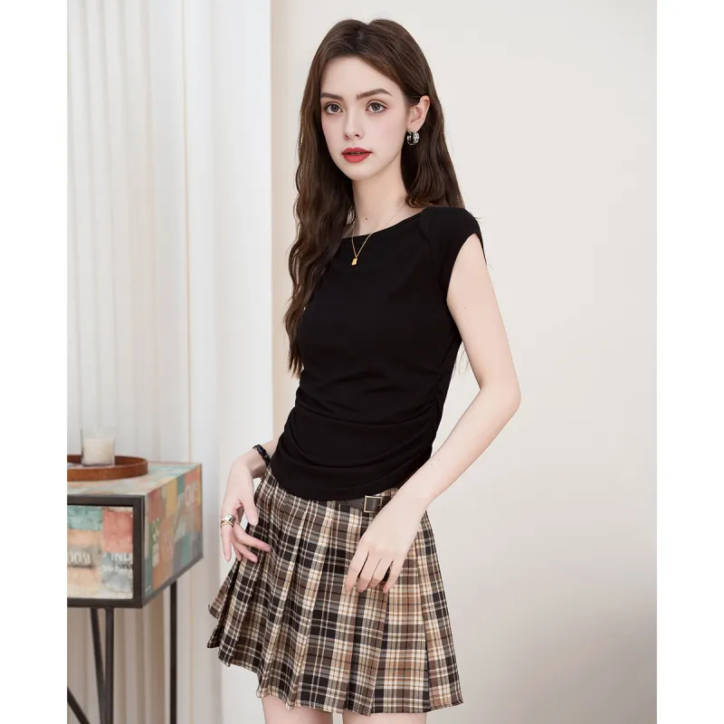 FAWENXIANGZI Regular T Shirt Women's-1
