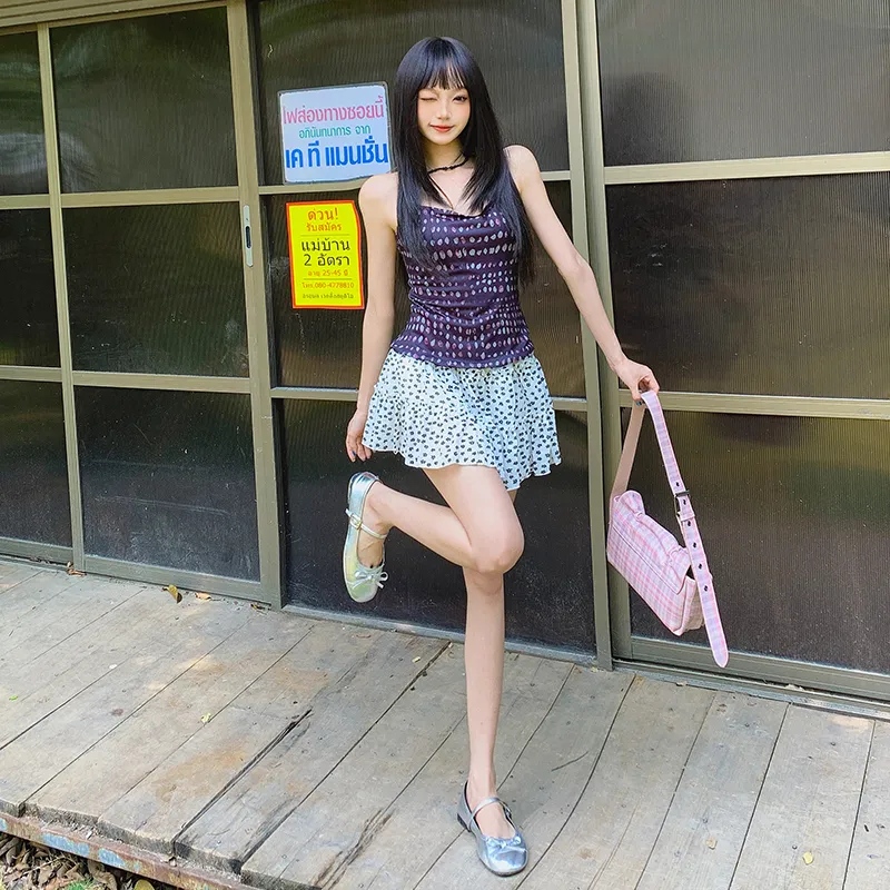 YINLEI Casual Short Skirts Women's-3