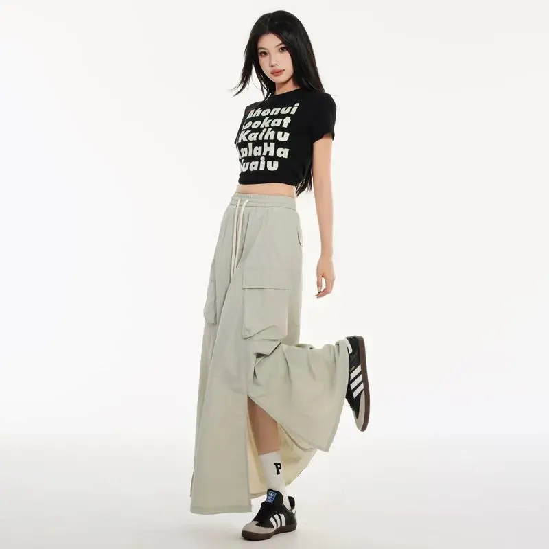 YINLEI Casual Long Skirt Women's-3
