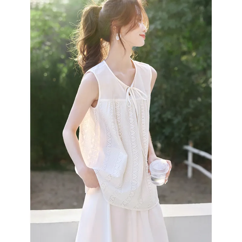 Mo Han Yi Mei Shirts Women's White-2