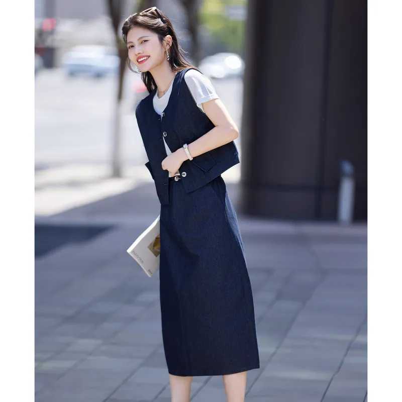 Still quiet Two Piece Skirt Sets Women's-5