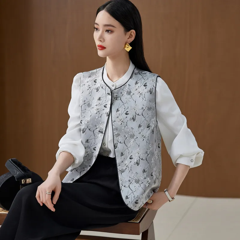 Hang Yi Court Vest Women's Gray-3