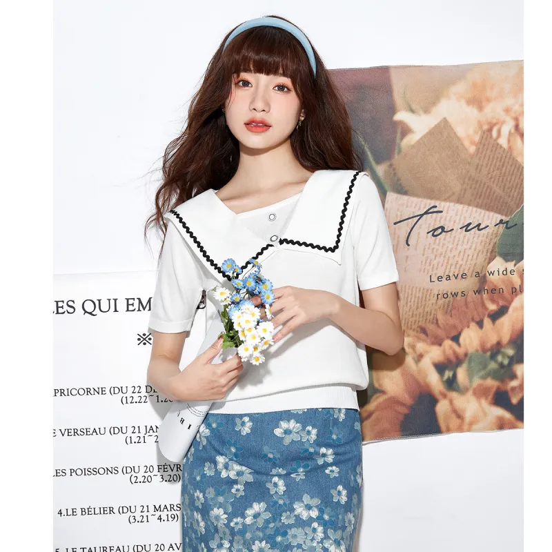 FAWENXIANGZI Regular T Shirt Women's-1
