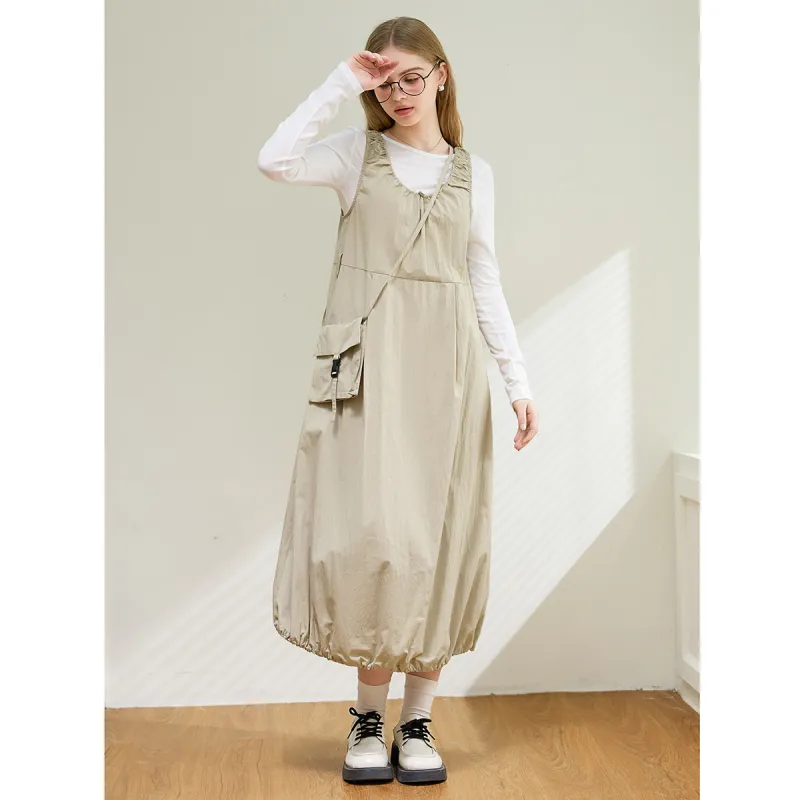 FAWENXIANGZI Two Piece Skirt Sets Women's Apricot-7