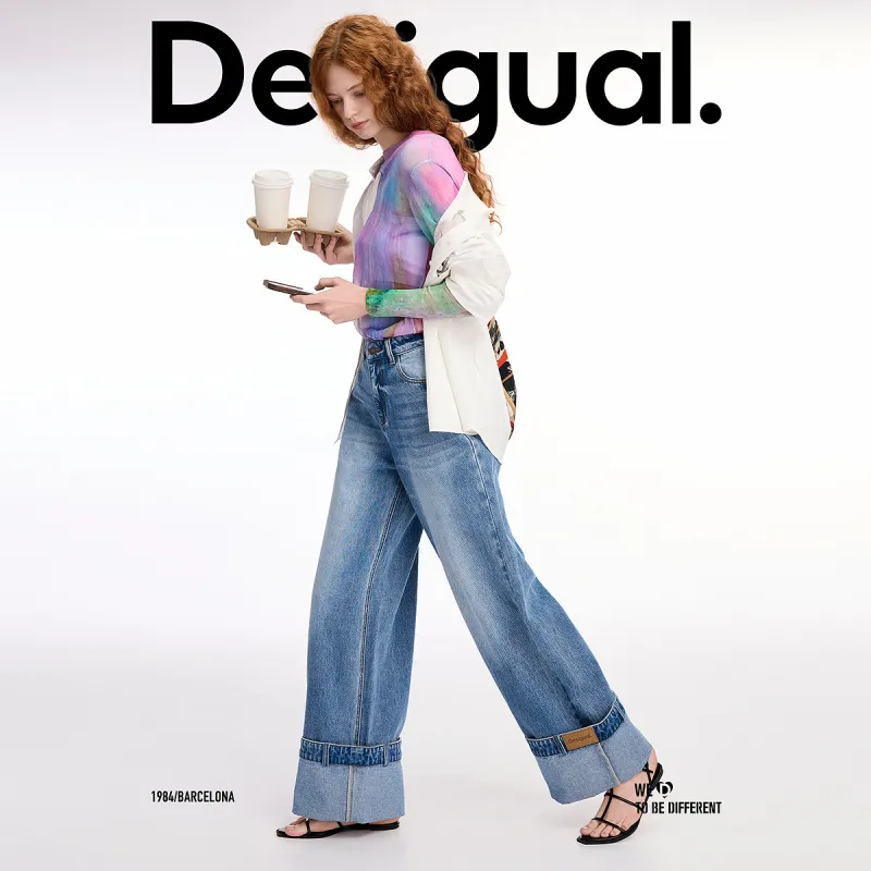 Desigual Jeans Women's Denim Blue-3