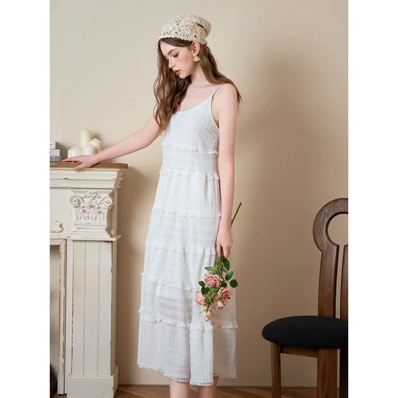 BANANA BABY Slip Dresses Women's White-2