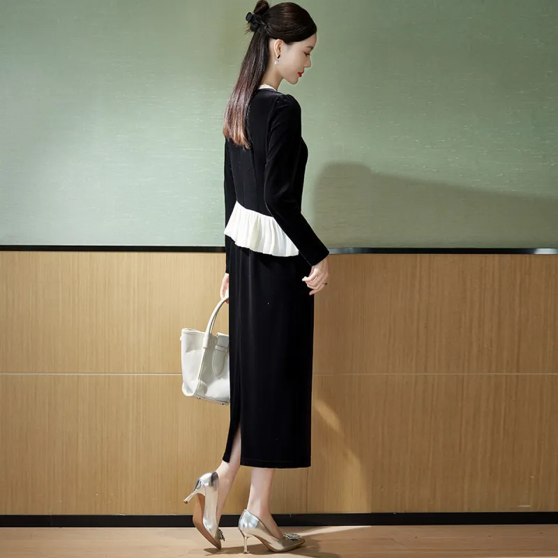 Hang Yi Court Long Sleeved Dress Women's-6