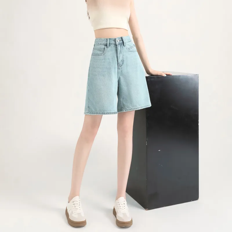 FAWENXIANGZI Denim Shorts Women's-7