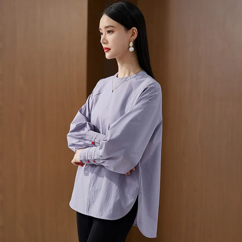 Hang Yi Court Shirts Women's Purple-7