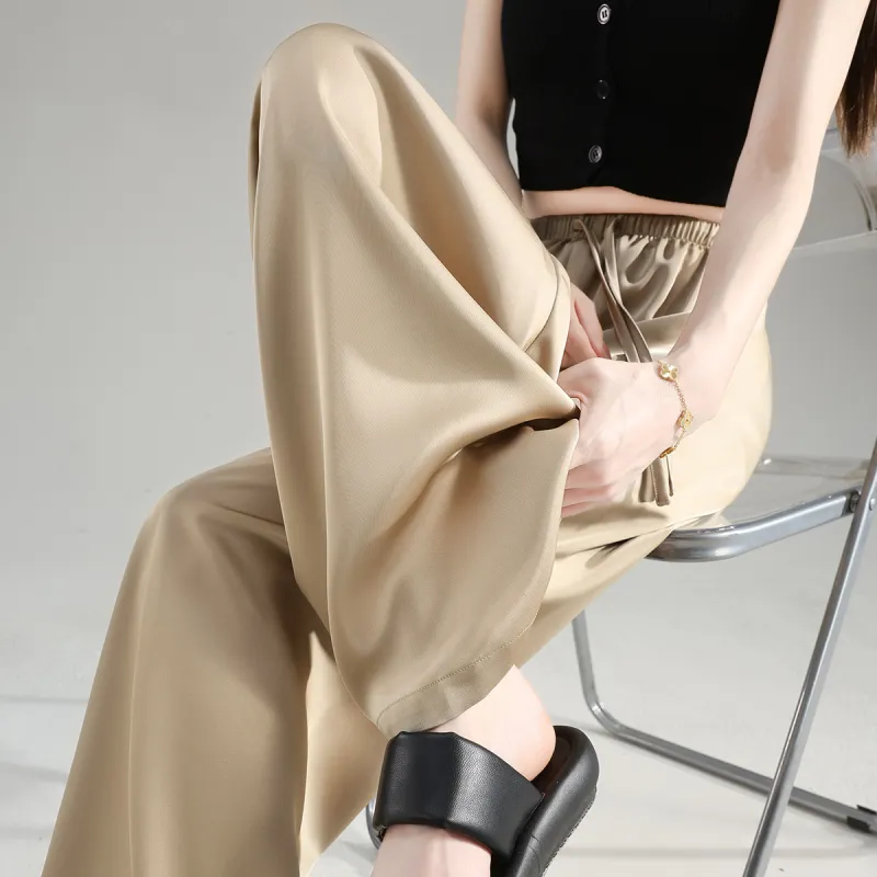 Tonlion Casual Pants Women's Khaki-9