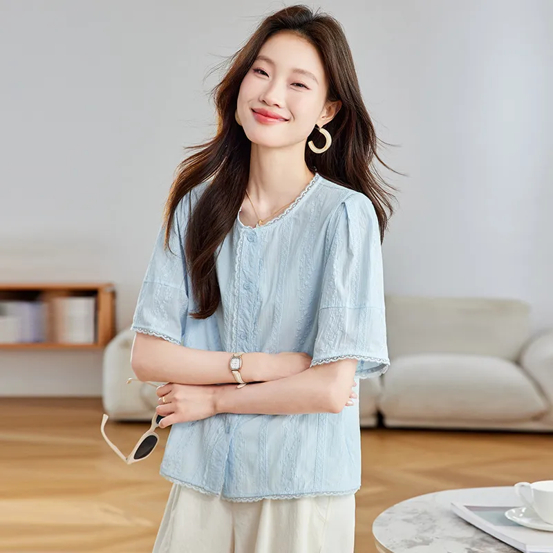 PIERRE CARDIN Shirts Women's Blue-2