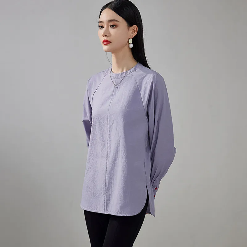 Hang Yi Court Shirts Women's Purple-1