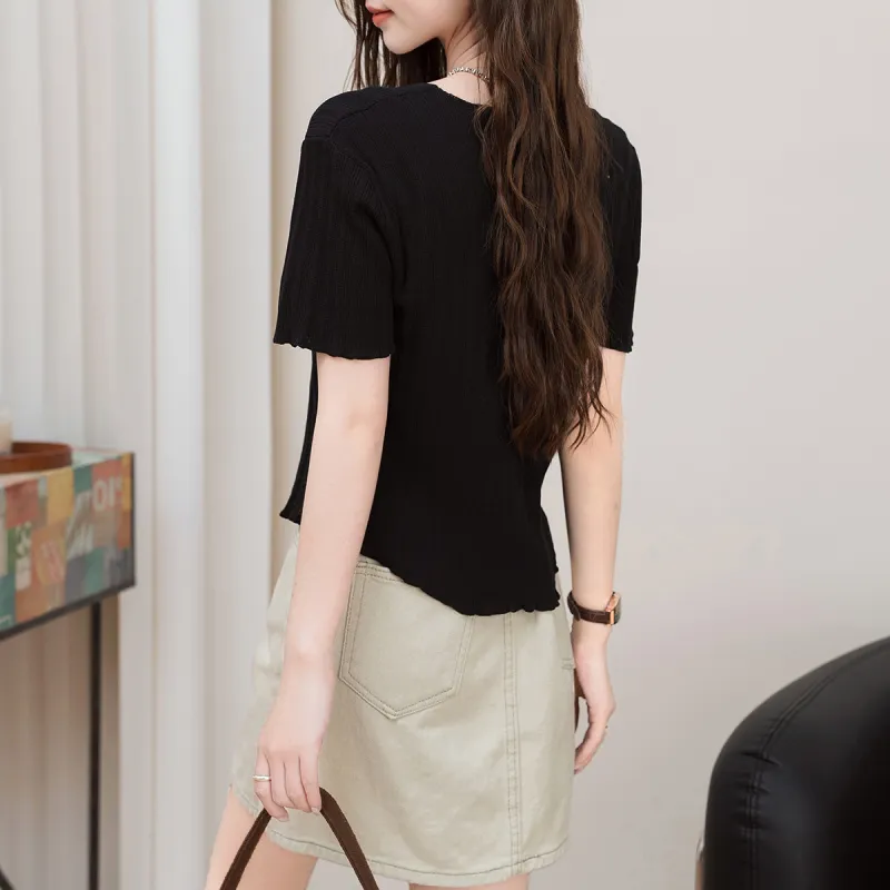 FAWENXIANGZI Regular T Shirt Women's-1