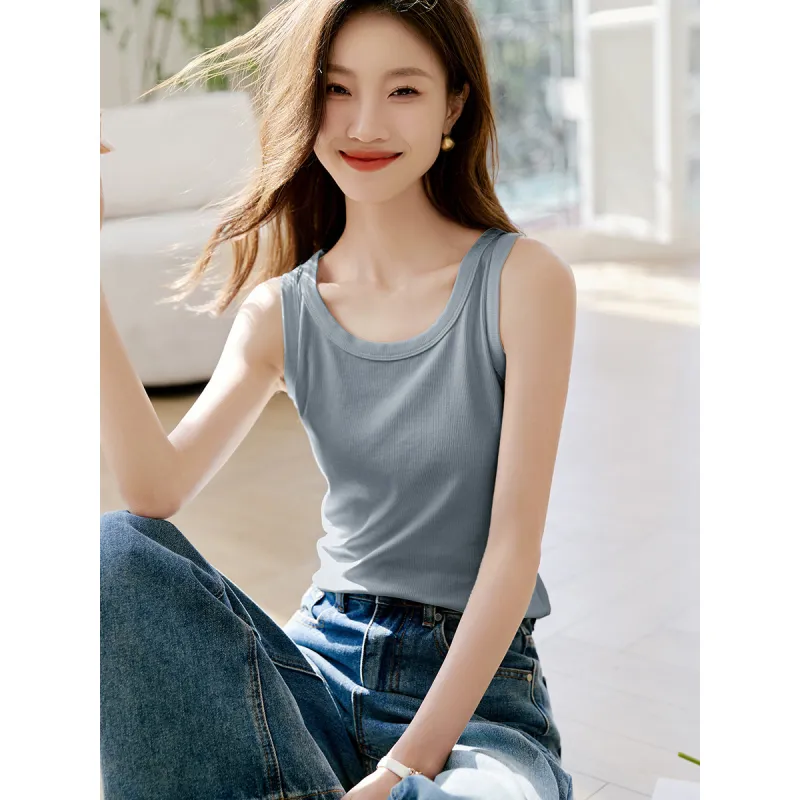 Mo Han Yi Mei Tank Tops Women's Blue-2