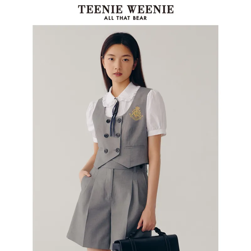 Teenie Weenie Vests Women's Light Gray-1