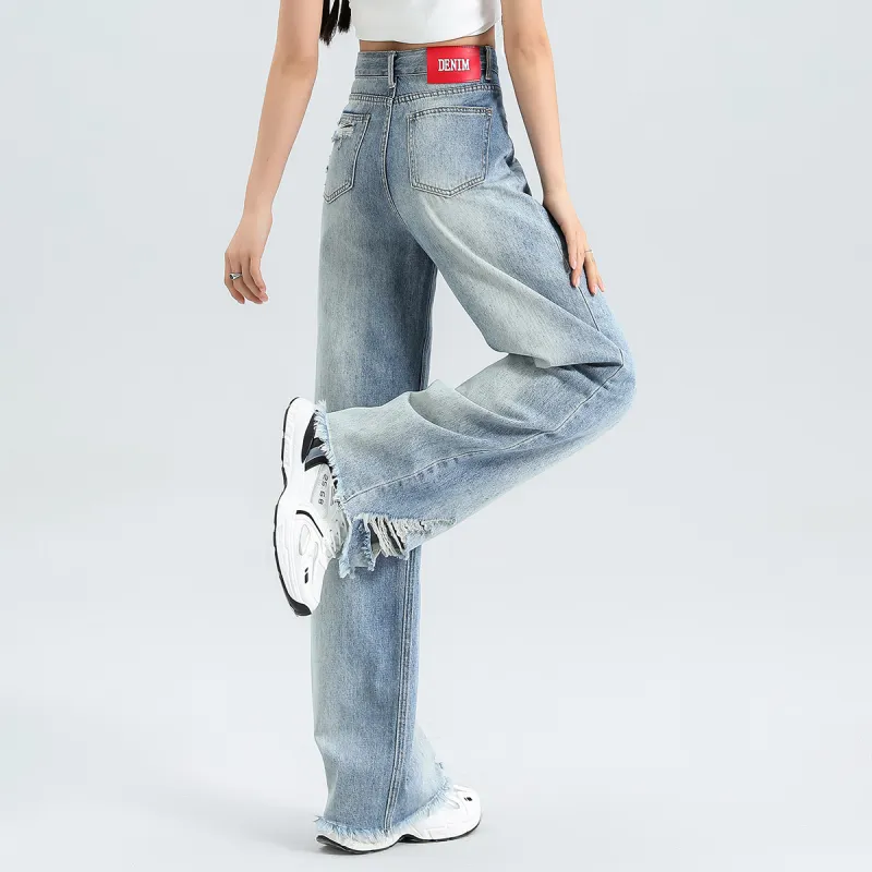 FAWENXIANGZI Jeans Women's Blue-9