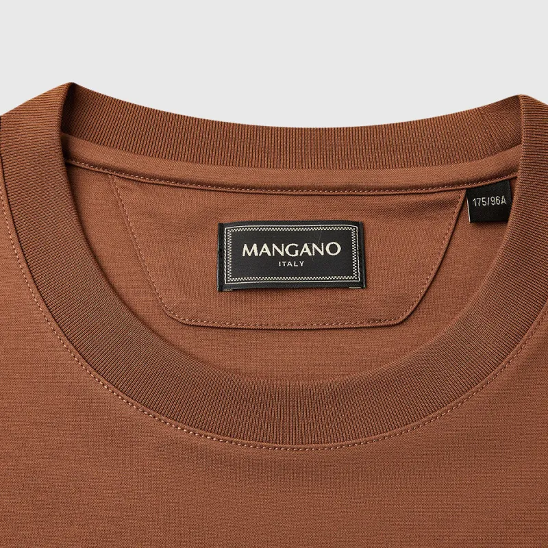 MANGANO T Shirts Men Coffee-3