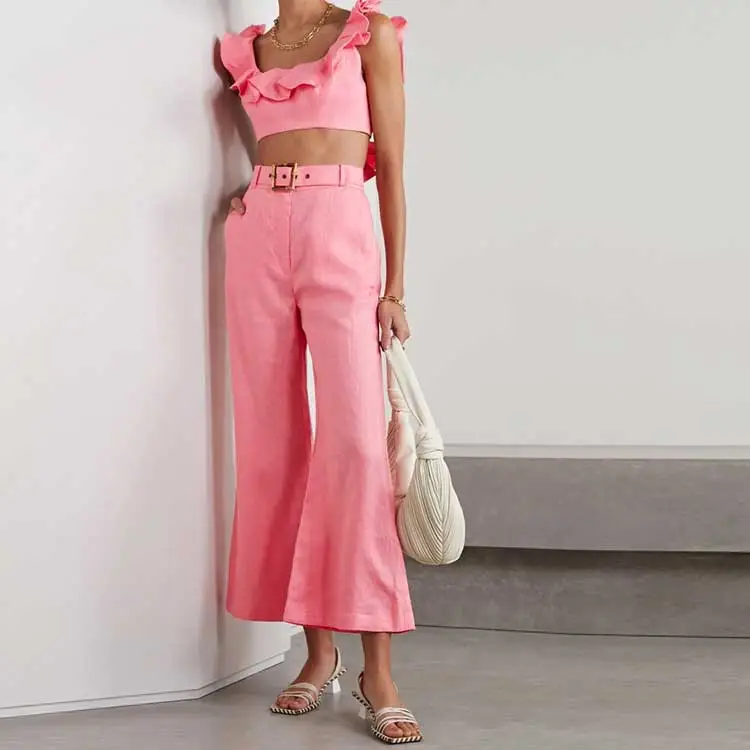 Zimmermann Crop Tops Women's Pink-1