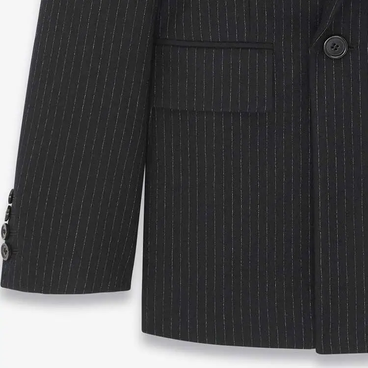 SAINT LAURENT FW23 Business Suits Coats Men's Black-5