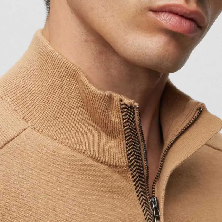 HUGO BOSS Sweaters Men Medium Beige-5