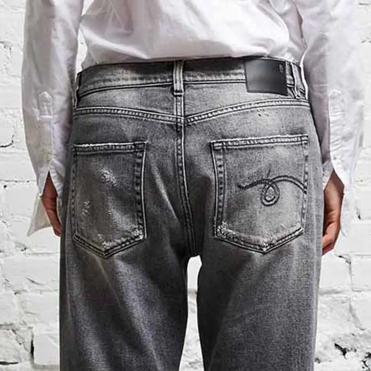 R13 Cropped Boyfriend Jeans-4