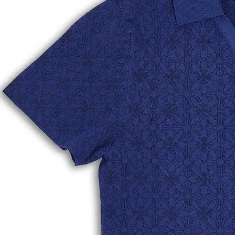 Chrome Hearts SS23 Polo Shirt Unisex Blue-4