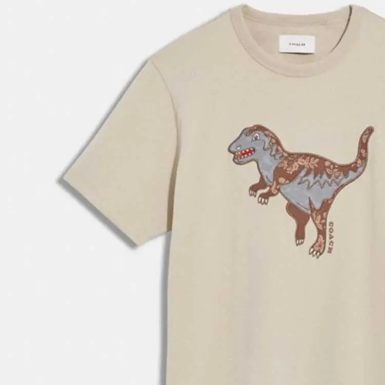 COACH T Shirts Men Beige-3