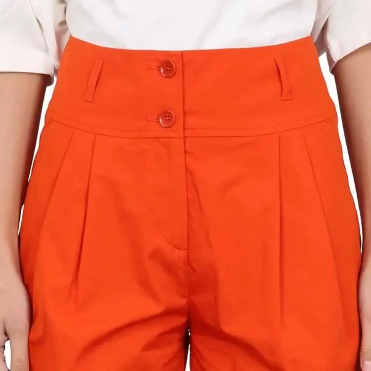 ASPESI Belt Looped High Waisted Shorts-5