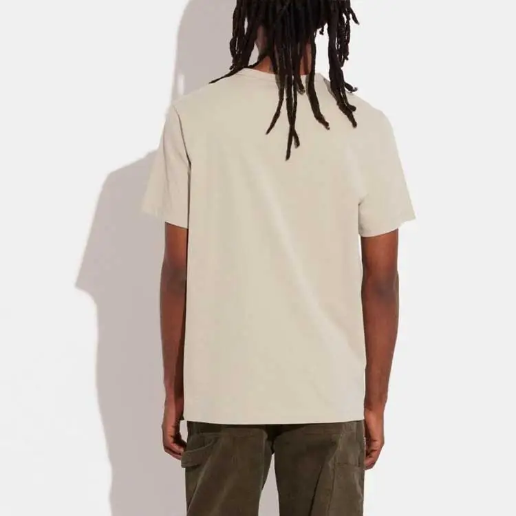 COACH T Shirts Men Beige-2
