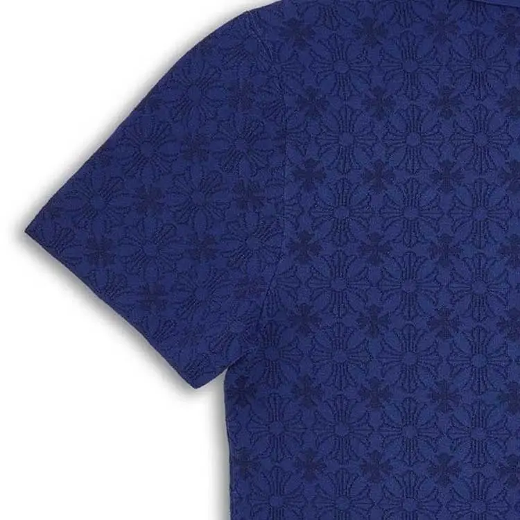 Chrome Hearts SS23 Polo Shirt Unisex Blue-2