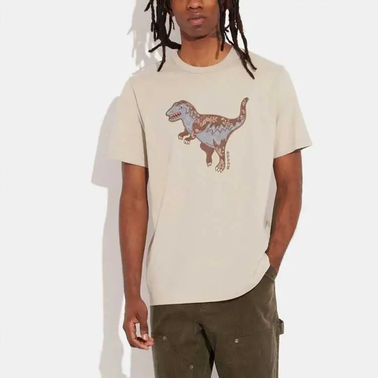 COACH T Shirts Men Beige-1