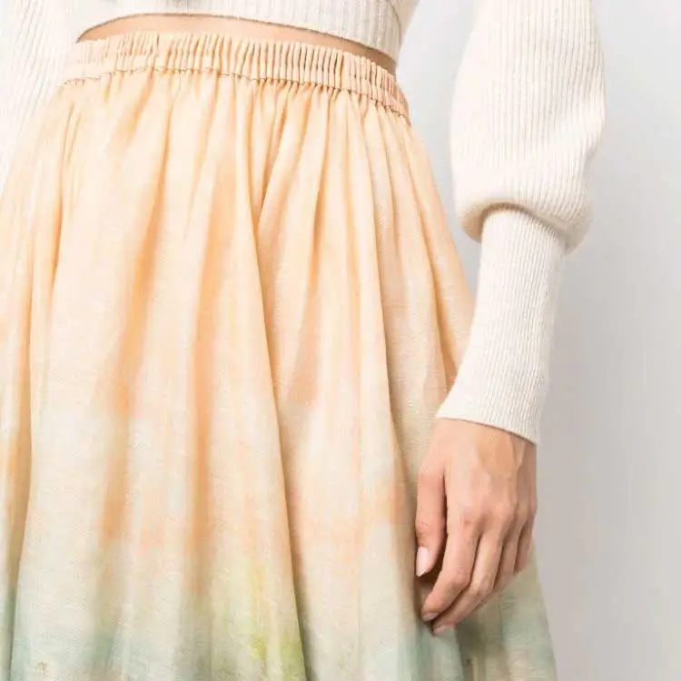 Zimmermann Luminosity Painterly print Maxi Skirt-5