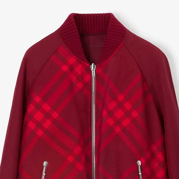 Burberry Reversible Check Print Bomber Jacket-5