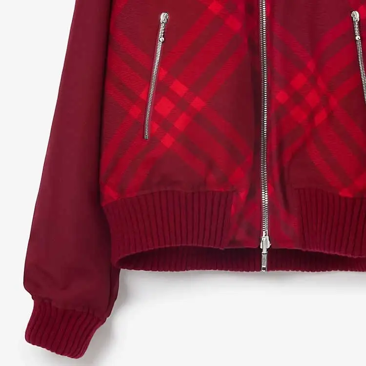 Burberry Reversible Check Print Bomber Jacket-4