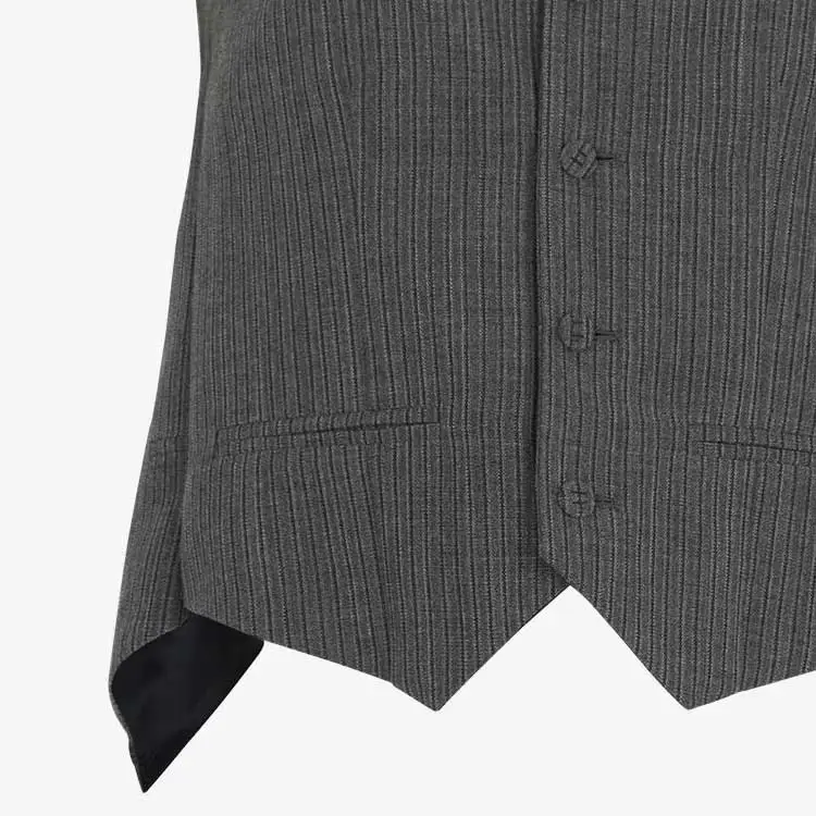 FENDI Deconstructed Pinstripe Wool Waistcoat-3
