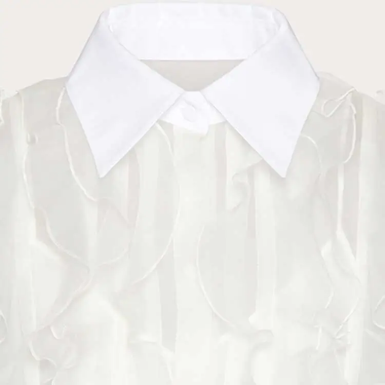 Valentino Long-Sleeved Dresses Women's White-5