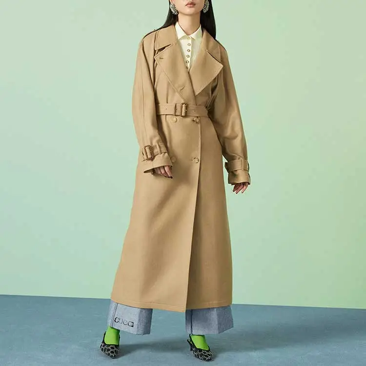 GUCCI Trench Coats Women's Camel-1