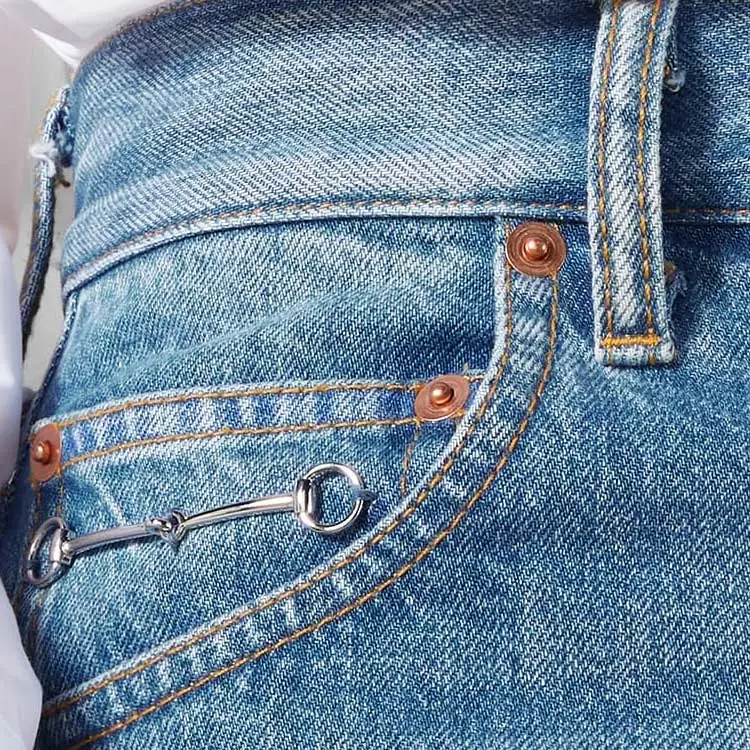 GUCCI Horsebit Denim Pants-4