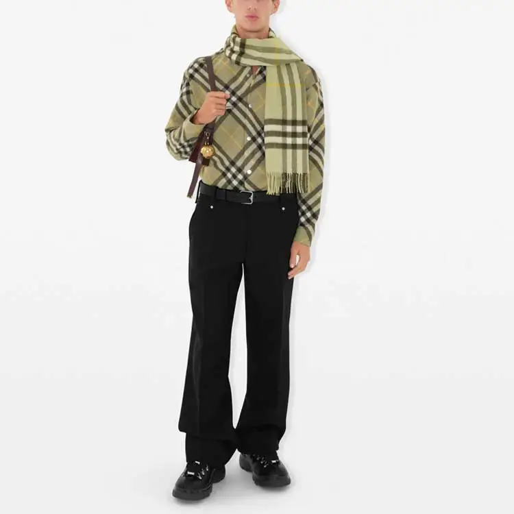 Burberry Checked Wool blend Shirt Jacket-1