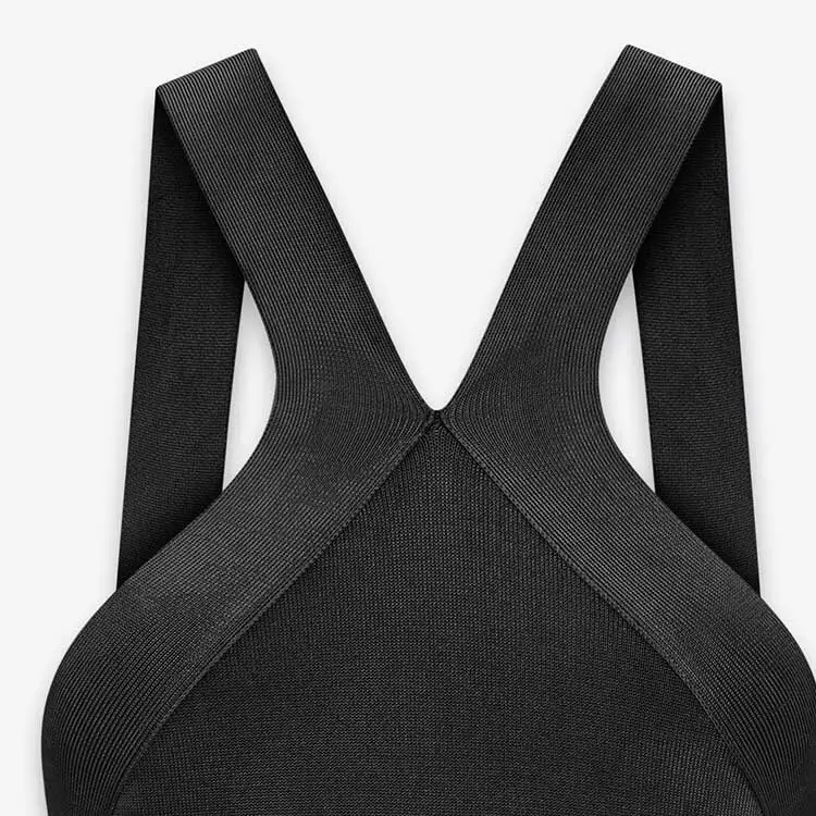 SAINT LAURENT Backless Sleeveless Bodysuit-3