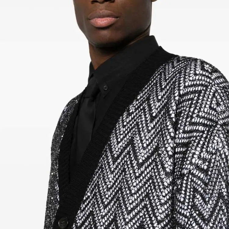 MISSONI Zigzag Sequin embellished Cardigan-4